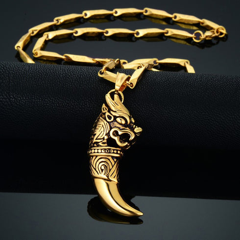 Collier Loup Signification (Plaqué Or)